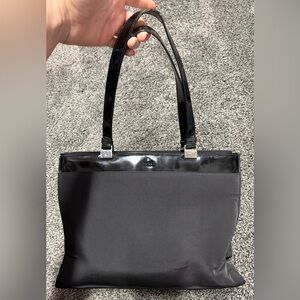 Gucci vintage large black tote